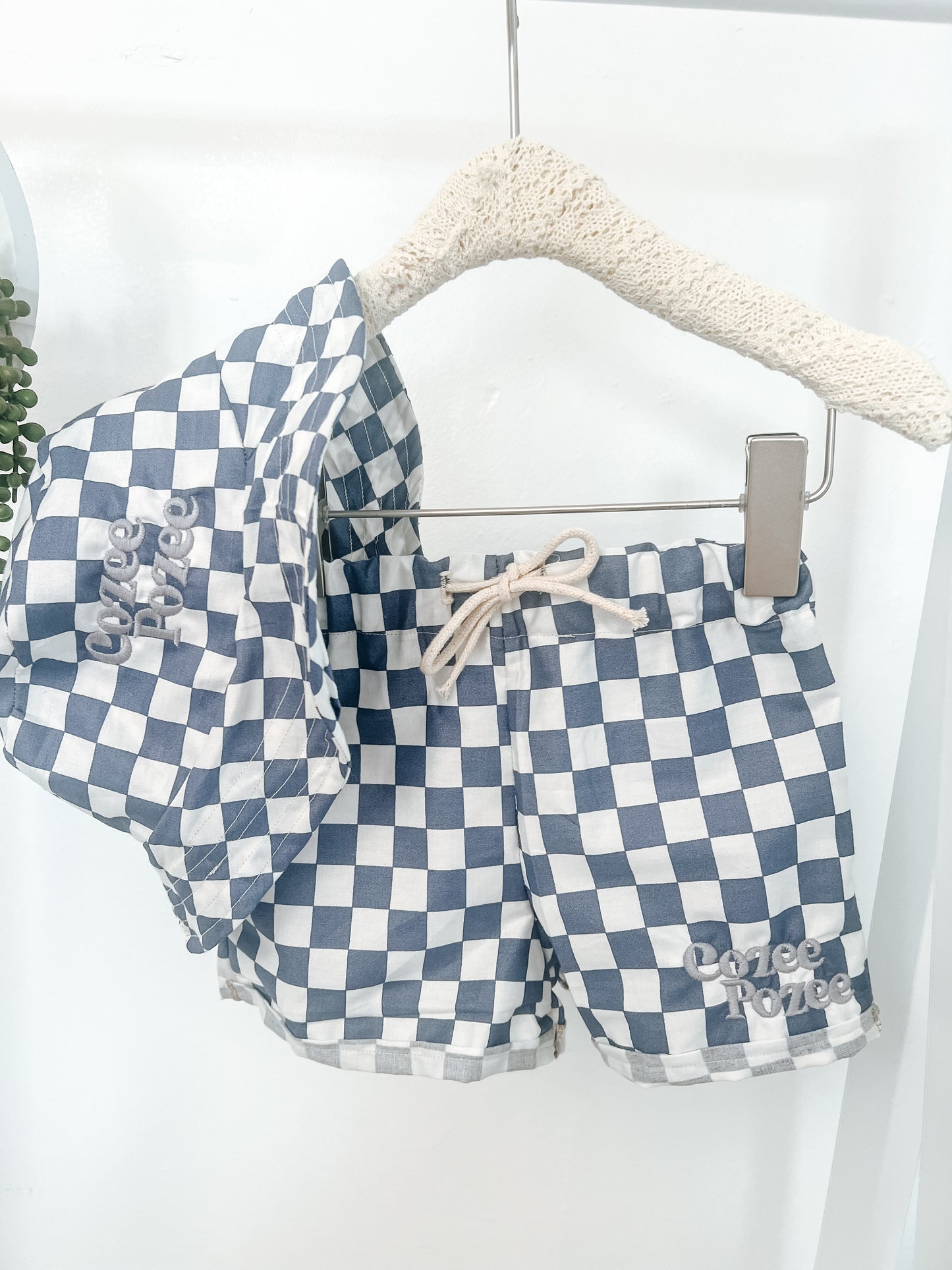 Blue Check CP Shorts