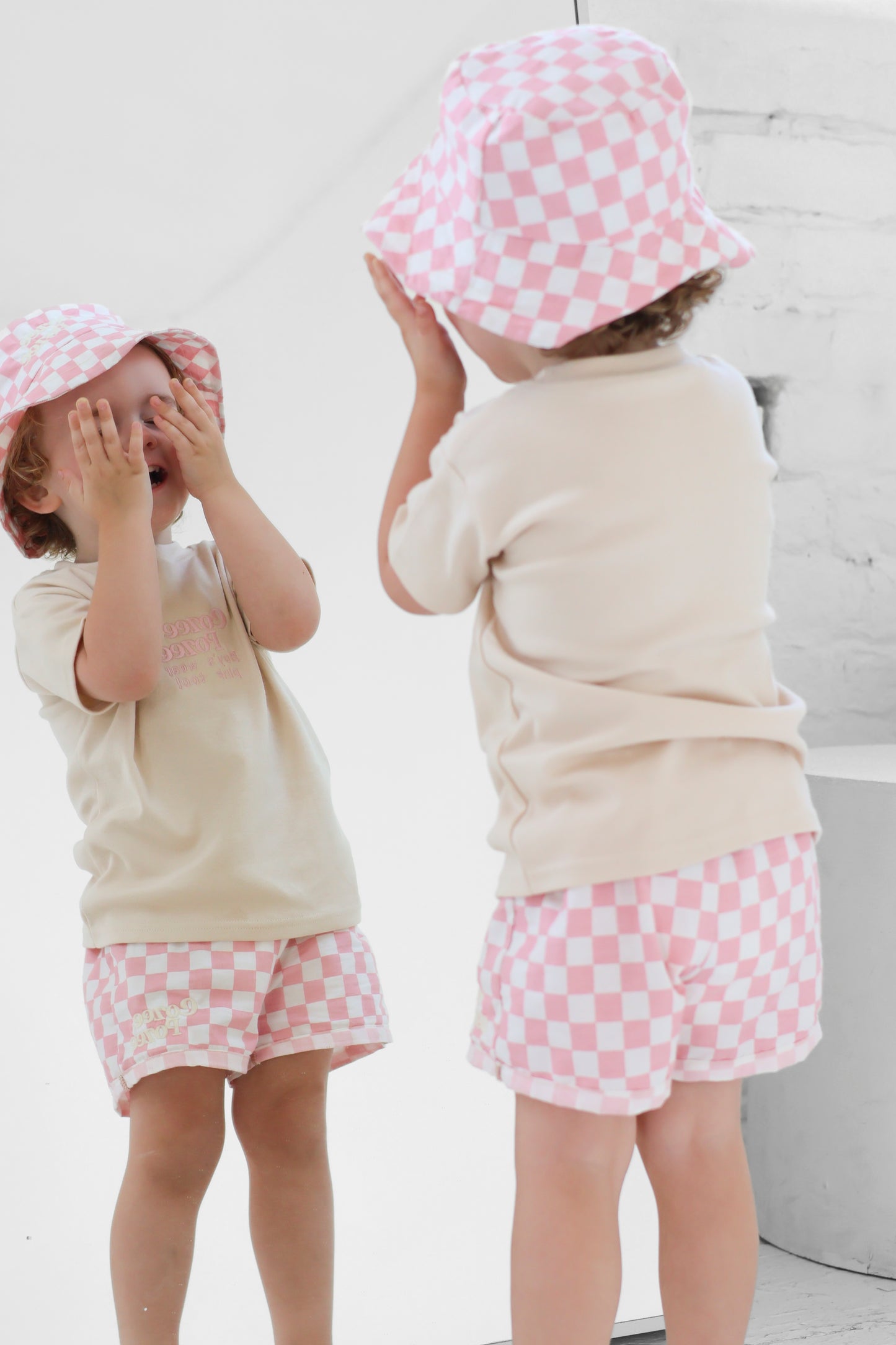 Pink Check CP Shorts