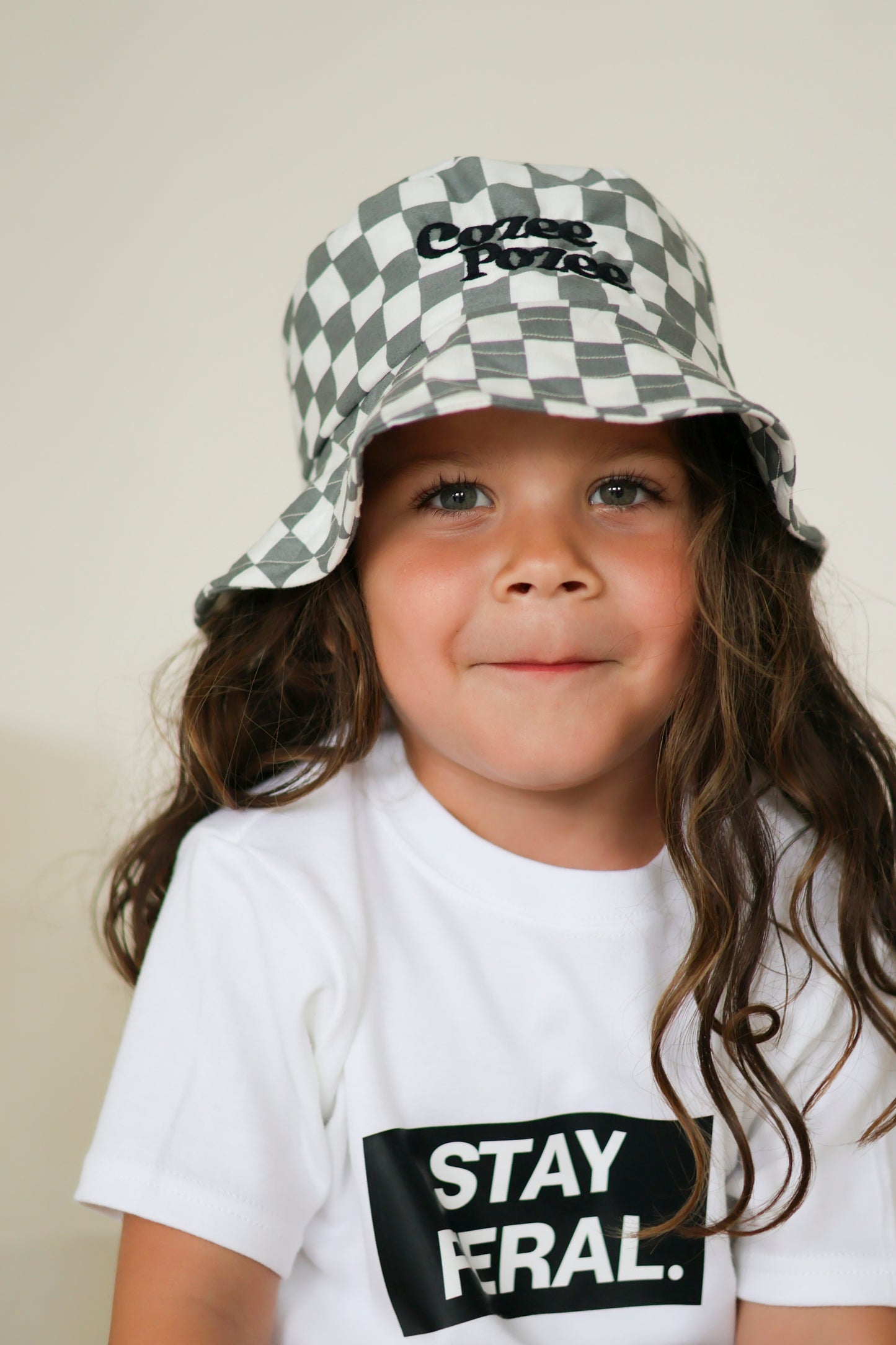 Grey Check CP Hat