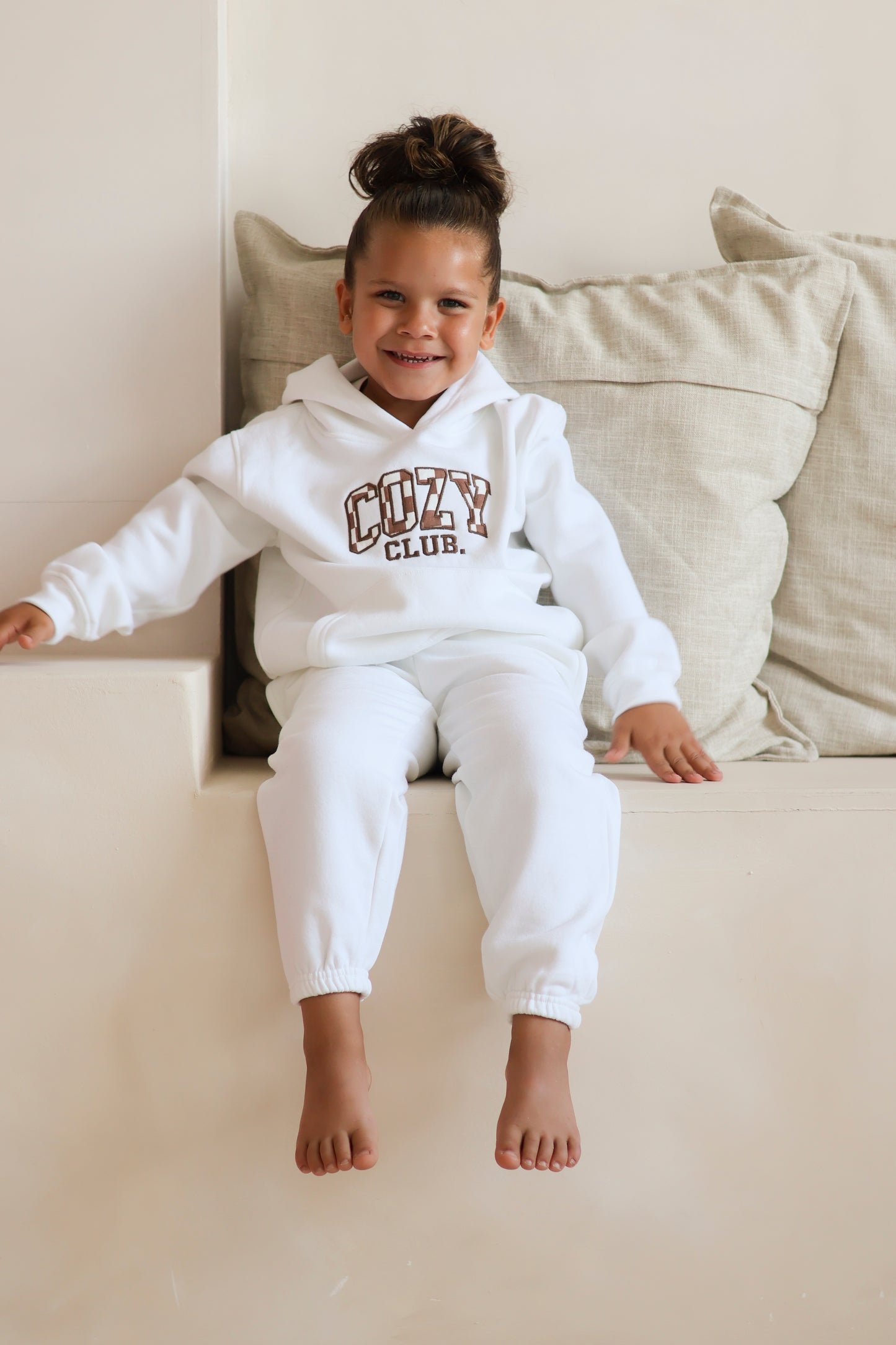 Brown Check Cozy Hoodie