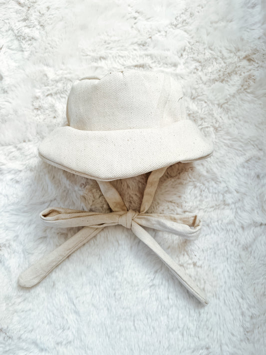 Denim Tie Bucket Hat